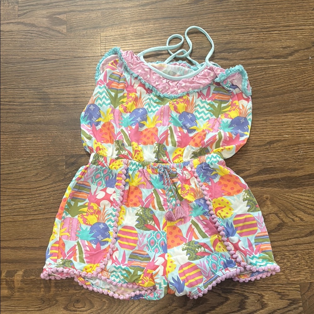 Matilda Jane Pink and Blue Floral Jumpsuit